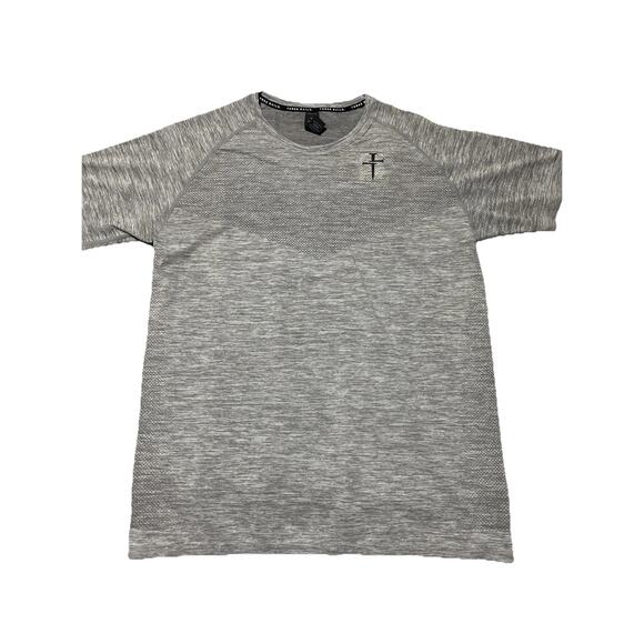 Three Nails T Shirt Mens Extra Large Grey Christian Activewear Crucifixion XL - Picture 1 of 8